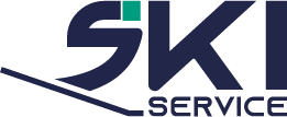 Logo Ski Service bleu et vert